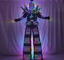 Full Color Smart Pixels LED Robot Suit Costume Clothes Stilts Walker  Costume LED Lights Luminous Jacket Stage Dance Performance - AliExpress 15