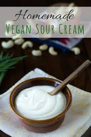 Easy Vegan Sour Cream Recipe Use This To Make The Best Dairy Free Sour Cream Substitute Ever There A In 2020 Vegan Sour Cream Sour Cream Recipes Homemade Sour Cream