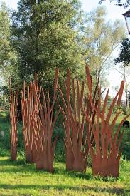 Harry Esselink Tuinarchitectuur Cortonstalen Bomen Garden Privacy Screen Metal Garden Art Garden Screening