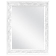 Shop for 20 x 30 mirror at bed bath & beyond. Home Decorators Collection 24 In W X 30 In H Framed Rectangular Anti Fog Bathroom Vanity Mirror In White 83023 The Home Depot