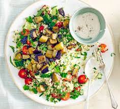 Caribbean pork and couscous salad pork olive oil, pepper, water, couscous, salt, pecans, salt, brown sugar and 8 more couscous salad sobre dulce y salado peanuts, zucchini, vegetable broth, lemon, couscous, cherry tomatoes and 5 more Healthy Couscous Recipes Bbc Good Food