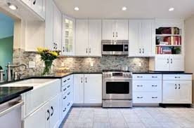 Marks and stains in white kitchen cabinets are easy to wipe off clean with a damp cloth. Modern White Kitchen Cabinets