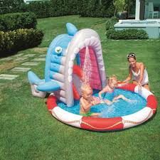Inflatable Swimming Pool Shark Attack Kiddie Toddler Outdoor Play Center Summer Bestway Inflatable Swimming Pool Inflatable Pool Blow Up Pool