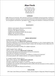 Ultrasound Technician Resume Template Best Design Tips Myperfectresume