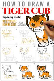 How To Create A Nice Drawing Of A Tiger For Beginners Tiger Drawing For Kids Tiger Drawing Drawings