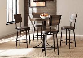 Maybe you would like to learn more about one of these? Hillsdale Jennings 5 Piece Counter Height Dining Set With Swivel Counter Height Stools Walnut Wood Brown Metal 4022cdps5pc Din Set Hillsdalefurnituremart Com