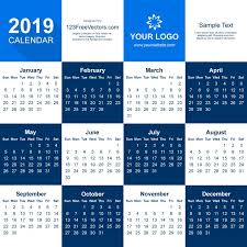 2019 Calendar Illustrator Template Illustrator Template Calendar 2021 Calendar
