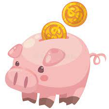 It's a digital age, so of course you can buy electronic piggy banks for kids. Cute Cartoon Piggy Bank With Coins Single Clipart Piggy Bank Character Vector Illustration Stock Illustration Illustration Of Colors Object 56869471