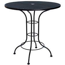 Metal round patio tables patio furniture set table patio table & chairs confer all outdoor tables & bars garden ridge. 36 Round Counter Height Outdoor Bistro Table With Mesh Top