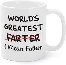 Get inspired with these birthday gifts for dad! Amazon Com Mugaholics Father S Day Gag Gifts For Dad Funny Xmas Holiday White Elephant Birthday Presents For Daddy World S Greatest F I Mean Father Coffee Mugs Tea Cups 11 Oz Fa 3 Kitchen Dining