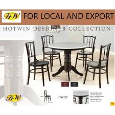 We differentiate ourselves by providing the best quality of marble table alongside competitive prices to fulfill our customer's requirements. Round Marble Dining Table Set Furniture Hotwin Furniture Malaysia Supplier