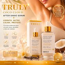 ☁️✨ Soft skin con Truly Beauty✨ 🛁⁠  Empieza cuidando tu piel desde el  primer paso, con Coco Cloud Post Shave Serum, calma, hidrata y deja la piel  suave, y plump para el