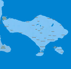 Yandex map of bali region: Minimalist Modern Map Of Bali Indonesia 1 Painting By Celestial Images