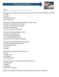We begin as frank is captured by agent carl hanratty, after years of pursuit. Catch Me If You Can Movie Worksheet Answers Nidecmege