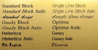 Script interface for font assets. Font Options Us Brass Shop