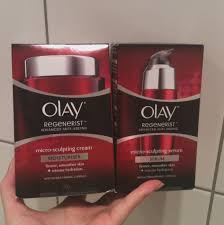 Olay Regenerist Micro-sculpting Moisturiser and Serum - Bellyrubz Beauty -