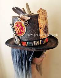 Harry Potter Top Hat Steampunk Hat Platform 9 3 4 Hat Mad Hatter Harry Potter Gift Marauder S Map Hat Ha Steampunk Hat Harry Potter Hat Harry Potter Tops