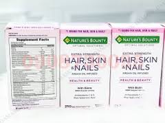 Viên Uống Nature's Bounty Hair Skin Nail hỗ trợ đẹp da,tóc, móng Damask -  Mỹ Phẩm Chính Hãng