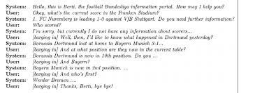 We did not find results for: Example Dialogue For The Berti Football Information System Download Scientific Diagram
