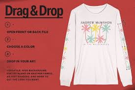 Long Sleeve Merch Mockup Freelance Graphic Design Store Image Long Sleeve Tshirt Men