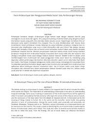 Pdf | abstrak media sosial merupakan satu platform yang membantu untuk memudahkan masyarakat pada masa kini untuk berkomunikasi. Pdf Teori Al Daruriyyat Dan Penggunaan Media Sosial Satu Perbincangan Konsep Al Daruriyyat Theory And The Use Of Social Media A Conceptual Discussion