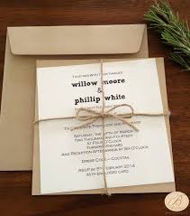 Rustic Wedding Invitation With Twine Tying By Knot By Bstudioinvi Simple Wedding Invitations Rustic Wedding Invitations Diy Rustic Wedding Invitations Rustic