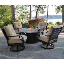 Verena 5 Piece Fire Chat Set Outdoor Patio Furniture Sets Outdoor Furniture Sets Stylish Patio Furniture