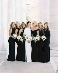 What Your Bridesmaids Dresses Say About You Black Bridesmaid Dresses Wedding Bridesmaid Dresses Bridesmaid