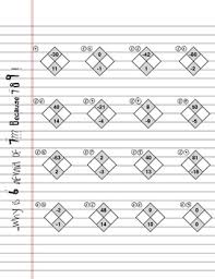 Factoring Trinomials Using Math Diamond Problems Easy Worksheet Algebra