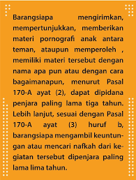 Dengan kata lain, pun yang melekat pada kata yang mendahuluinya sebagai klitika (j.s. Distribution Or Transmission Of Pornographic Videos And Photos With Minors Is A Serious Crime Indonesian Version Macao Sar Government Portal