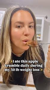 ✨Want this 50 calorie single serving apple crumble recipe?! ⬇️, Just like  this post 🩷 & comment “CRUMBLE” below ⬇️ to get this full exclusive recipe  + macros sent right to you!, Make sure you’re ...