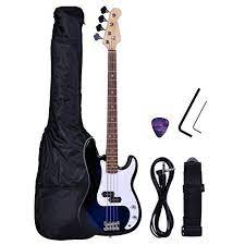 Polar Aurora New Full Size 4 Strings Blue Electric Bass Guitar Instrumentstogo Com Guitar Bass Guitar Electric Guitar