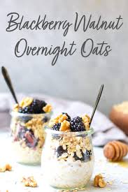 Experts aren't sure what causes the disease. Blackberry Walnut Overnight Oats Marisa Moore Nutrition