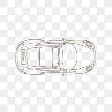 Car Top View Sketch Line Draft Car Clipart Png Car Black And White Png Transparent Clipart Image And Psd File For Free Download Car Top View Car Silhouette Car Icons