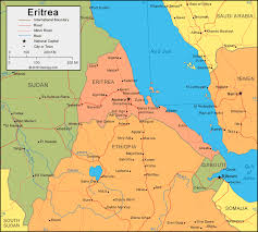 Eritrea Map And Satellite Image