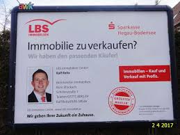 1112 Plakat In Stockach 02 04 2017 Sparkasse Zu Verkaufen Immobilien
