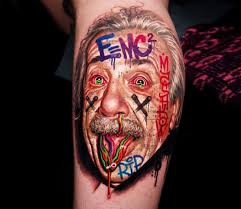 Categories, portrait, single needle, famous character, scientists, albert einstein, science, patriotic, united. Albert Einstein Tattoo By Mashkow Tattoo Photo 31385