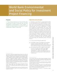 (imagine corn or wheat sitting in a silo somewhere, not being sold or eaten.) Https Pubdocs Worldbank Org En 360141554756701078 World Bank Environmental And Social Policy For Investment Project Financing Pdf
