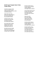 Bila habis sudah waktu ini. Lirik Lagu Virgoun Surat Cinta Untuk Starla