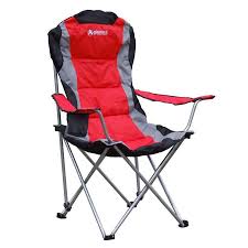 Gigatent Red Steel Folding Camping Chair Lowes Com In 2020 Portable Camping Chair Folding Camping Chairs Camping Chair