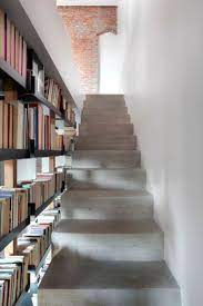 9 Stylish Staircases With Bookshelves As Safety Barriers House Design House Styles Design