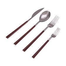 Fms çatal kaşık bıçak 60 parça sılver. Karaca Salzburg Woody 24 Parca Catal Kasik Bicak Seti Karaca