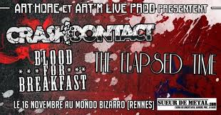 Check spelling or type a new query. Crash Contact The Elapsed Time Blood For B 16 11 2019 Rennes Bretagne France Concerts Metal Calendar