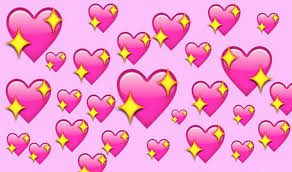 Emoji Pink Hearts Sparkle Twinkle Geek Via Bubbleguumm Weheartit Com Pink Heart Emoji Emoji Backgrounds Heart Emoji