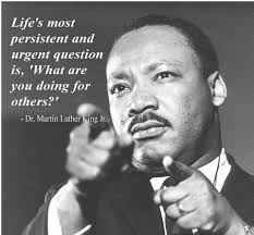 I have decided to stick with love. Hate is too great a burden to bear.