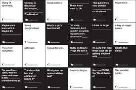 Improve your grammar, spelling, and typing while playing a game. Letter Of Complaint Cards Against Humanity The New York Times