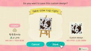 Fake Cow Rug Animal Crossing Pattern Gallery Custom Designs Cow Rug Fake Cow Rug Animal Crossing