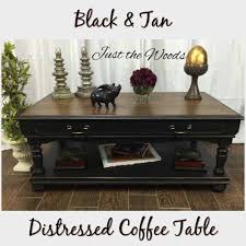 Coffee table features choose a coffee table that fits your style and your needs. Distressed Coffee Table In Black And Tan By Just The Woods