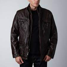 Regency By Lamarque Mason Patch Leather Jacket Dark Brown Leather Jacket Lambskin Leather Jacket Jackets