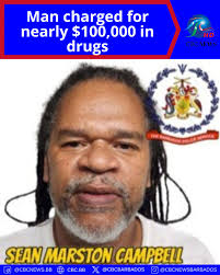The Barbados Police Service Serious Organised Crime Unit arrested and  formally charged a 52-year-old man for drug-related offences. He is Sean  Marston Campbell of #44, Orange Hill Development, St James. Campbell is